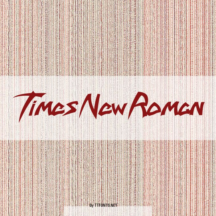 Times New Roman example
